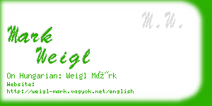 mark weigl business card